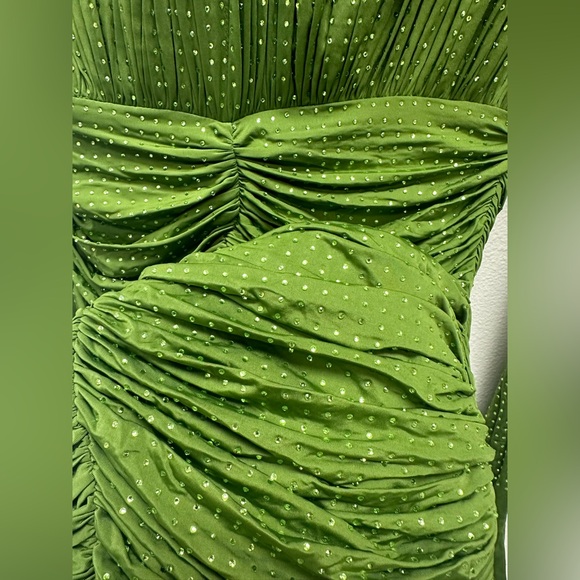 Embellished ruched jersey minidress - Picture 9 of 10